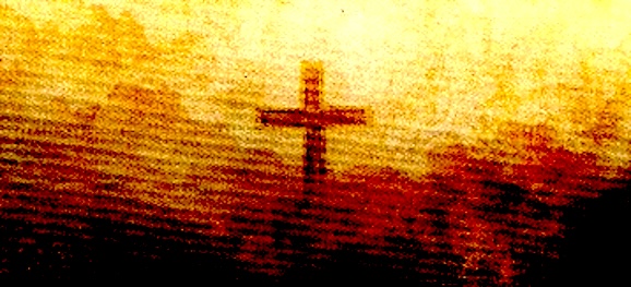 The picture of the "Sign of the Son of Man" in the golden clouds of the sky.