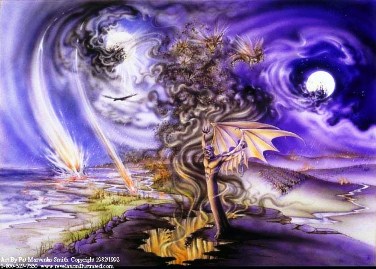 A picture of a compilation of the devastating Trumpet Judgments of the Great Tribulation.