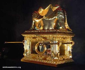 A picture of the Ark of the Covenant in The Holy of Holies.